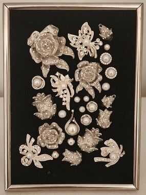 Custom Made Silver And Pearl Jewelry Art